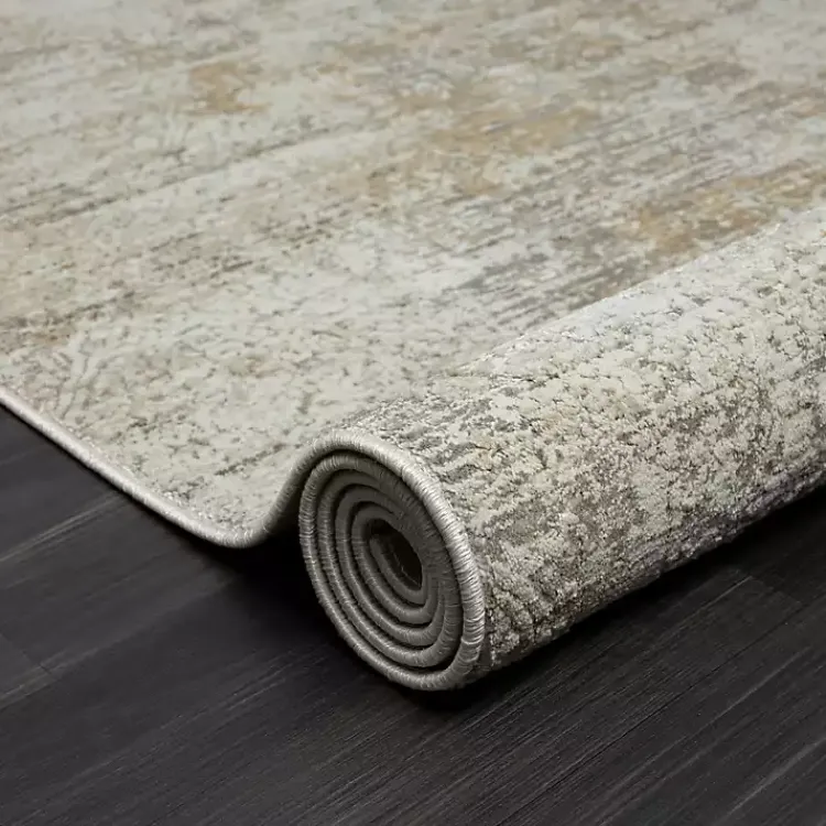 Kirklands Home Brisbane Beige Faded Damask Area Rug, 2x3 Hot