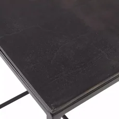 Kirklands Home Bronze & Metal Nesting Side Tables, Set of 3 Black New