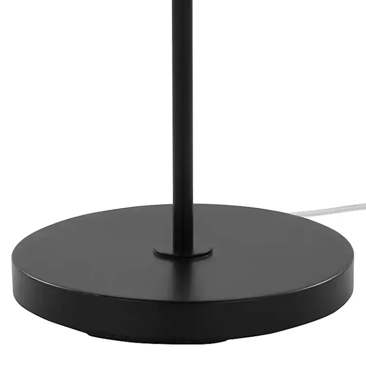 Kirklands Home Bronze and Seeded Glass Shade Floor Lamp Clear