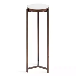 Kirklands Home Bronze Angular Marble Accent Table Gold Sale