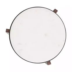 Kirklands Home Bronze Angular Marble Accent Table Gold Sale