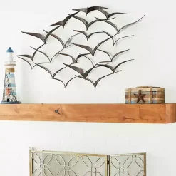 Kirklands Home Bronze Birds Metal Wall Plaque Brown Hot