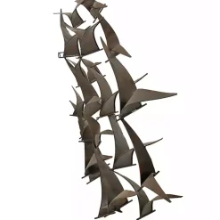 Kirklands Home Bronze Birds Metal Wall Plaque Brown Hot