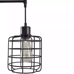 Kirklands Home Bronze Caged Metal 3-Tier Floor Lamp Brown Clearance