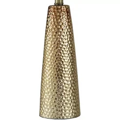 Kirklands Home Bronze Hammered Table Lamp White Sale