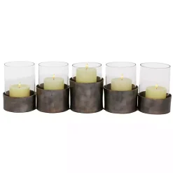 Candle Holders>Kirklands Home Bronze Iron Runner Brown