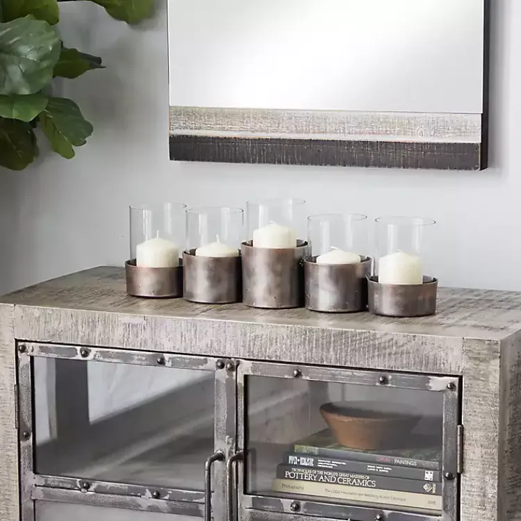 Candle Holders>Kirklands Home Bronze Iron Runner Brown