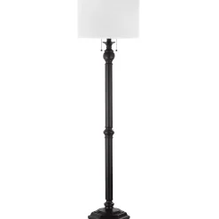 Kirklands Home Bronze Jessie Floor Lamp Ivory Outlet