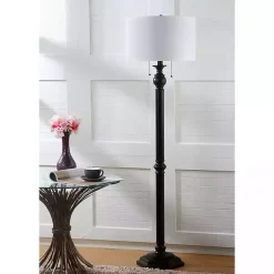Kirklands Home Bronze Jessie Floor Lamp Ivory Outlet