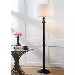 Kirklands Home Bronze Jessie Floor Lamp Ivory Outlet