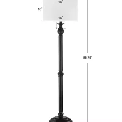 Kirklands Home Bronze Jessie Floor Lamp Ivory Outlet