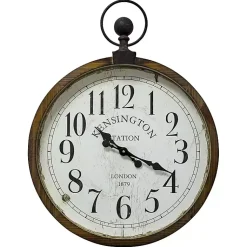 Kirklands Home Bronze Kensington Station Pocket Wall Clock Outlet