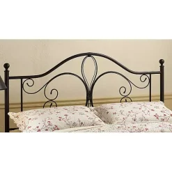Kirklands Home Bronze Meredith Metal Scroll Full/Queen Headboard Brown New
