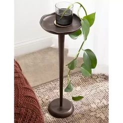 Kirklands Home Bronze Metal Alicia Accent Table Brown Best