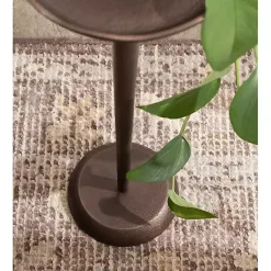 Kirklands Home Bronze Metal Alicia Accent Table Brown Best
