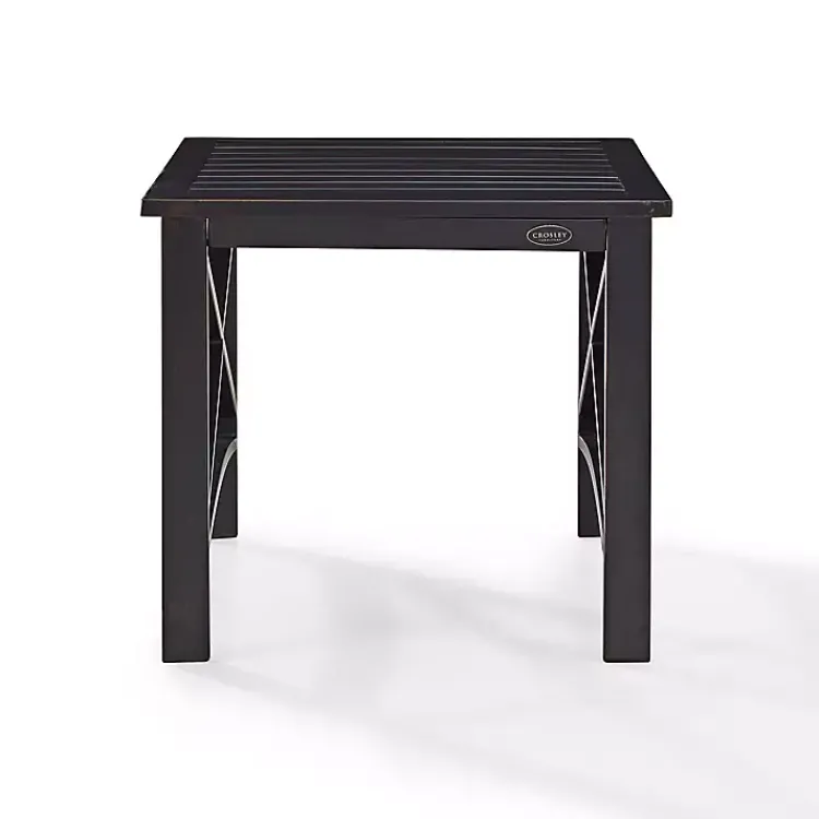 Kirklands Home Bronze Metal Dayton Outdoor Side Table Brown Outlet
