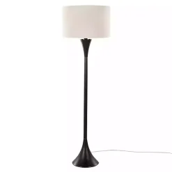 Kirklands Home Bronze Metal Hourglass Floor Lamp Brown Hot