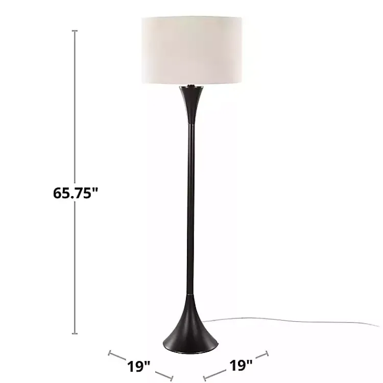 Kirklands Home Bronze Metal Hourglass Floor Lamp Brown Hot