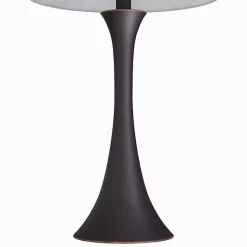 Kirklands Home Bronze Metal Hourglass Table Lamps, Set of 2 Brown Clearance