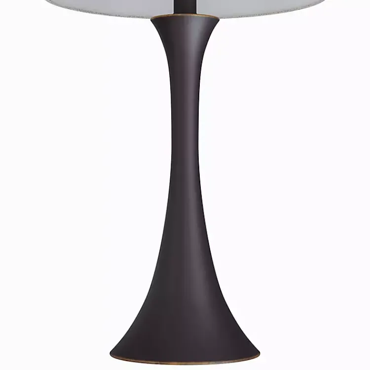 Kirklands Home Bronze Metal Hourglass Table Lamps, Set of 2 Brown Clearance
