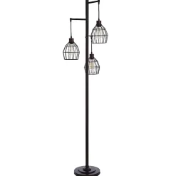 Kirklands Home Bronze Metal 3-Tier Floor Lamp Brown Discount