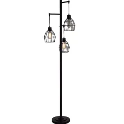 Kirklands Home Bronze Metal 3-Tier Floor Lamp Brown Discount