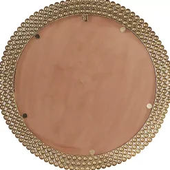 Kirklands Home Metal Tiered Bead Frame Wall Mirror Bronze