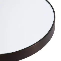 Kirklands Home Bronze Mirror Tabletop Round Cocktail Table Black Best