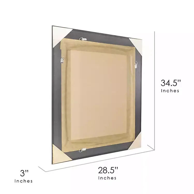 Kirklands Home Bronze Ornate Beveled Framed Wall Mirror