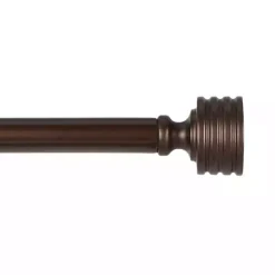 Kirklands Home Bronze Stacked Cylinder Curtain Rod, 120 in. Sale