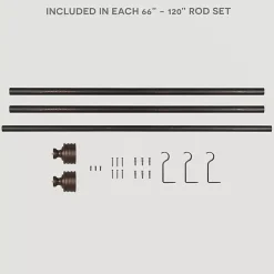 Kirklands Home Bronze Stacked Cylinder Curtain Rod, 120 in. Sale