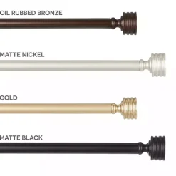 Kirklands Home Bronze Stacked Cylinder Curtain Rod, 120 in. Sale