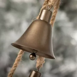 Christmas Decorations>Kirklands Home Bronze Trio Hanging Christmas Bells, Set of 4 Brown