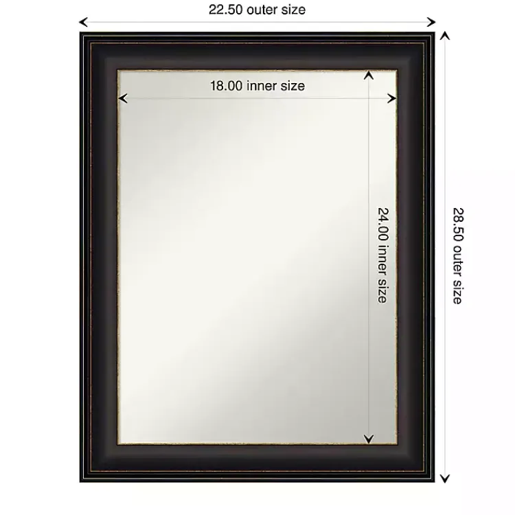 Kirklands Home Bronze Trio Oil Rubbed Decorative Framed Mirror Sale