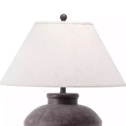Kirklands Home Bronze Urn Resin Table Lamp Ivory New