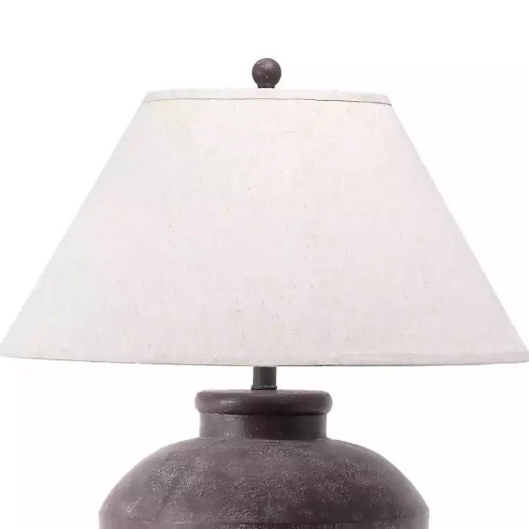 Kirklands Home Bronze Urn Resin Table Lamp Ivory New