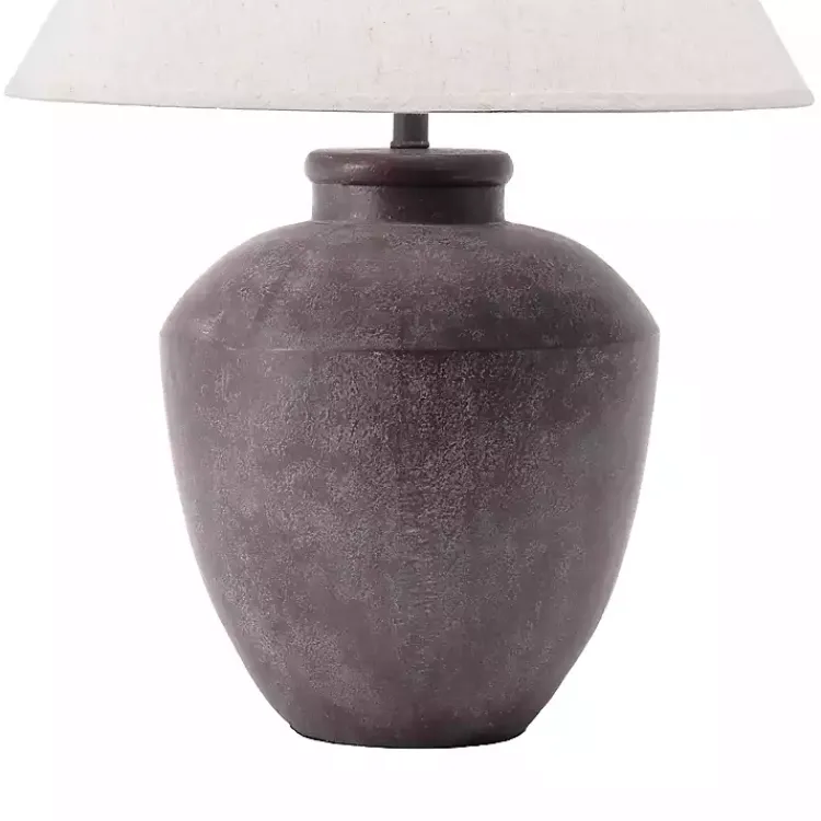 Kirklands Home Bronze Urn Resin Table Lamp Ivory New
