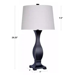Kirklands Home Bronzed Hourglass 2-pc. Table Lamp Set White Sale