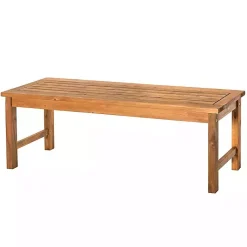Kirklands Home Acacia Wood Outdoor Bench Brown Online