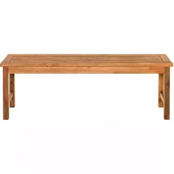 Kirklands Home Acacia Wood Outdoor Bench Brown Online
