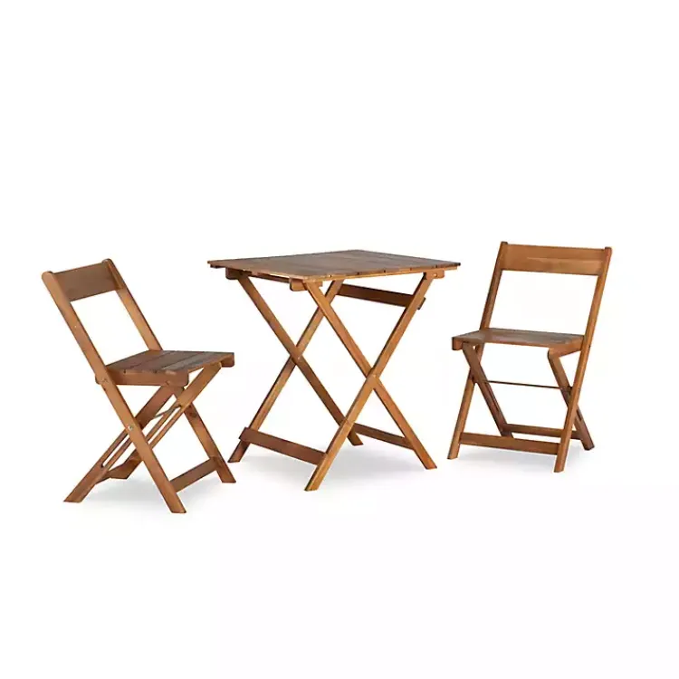 Kirklands Home Acacia Wood 3-pc. Bistro Set Brown Discount