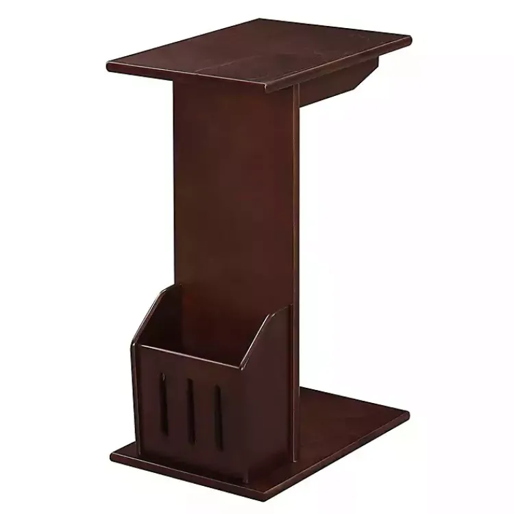 Kirklands Home Accent Table with Magazine Holder Brown Clearance