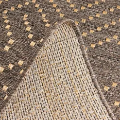 Kirklands Home Adelaide Diamond Outdoor Area Rug, 5x7 Brown Best