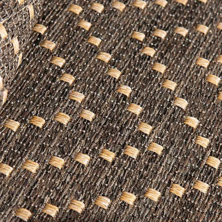 Kirklands Home Adelaide Diamond Outdoor Area Rug, 5x7 Brown Best