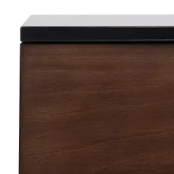 Kirklands Home and Black 2-Drawer Nightstand Brown Best