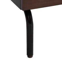 Kirklands Home and Black 2-Drawer Nightstand Brown Best