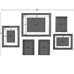 Kirklands Home Brown and Gray 6-pc. Gallery Wall Frame Set Discount