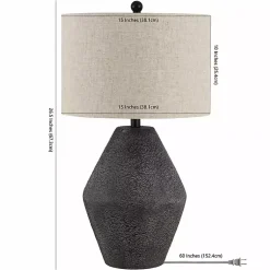 Kirklands Home Brown Angled Gourd Ersta Table Lamp Tan Online
