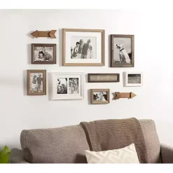 Kirklands Home Brown Arrow 10-pc. Gallery Wall Picture Frame Set Clearance