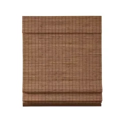 Kirklands Home Bamboo Light Filtering Roman Shade, 29 in. Brown Clearance